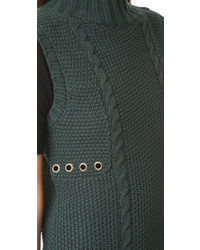 Темно-зеленое платье-свитер от Moon River