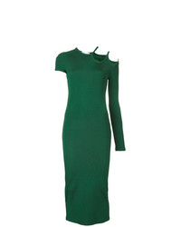 Темно-зеленое платье-футляр от CHRISTOPHER ESBER