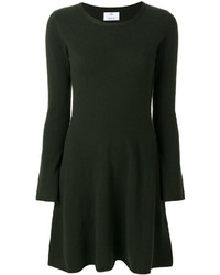 Темно-зеленое шерстяное платье от Allude
