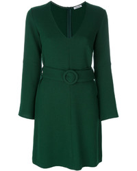 Темно-зеленое шерстяное платье от P.A.R.O.S.H.