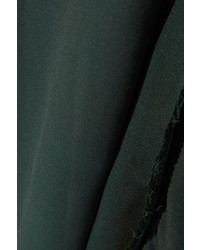 Темно-зеленое шифоновое платье-макси от Cédric Charlier