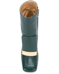 Темно-зеленые ботильоны от Sergio Rossi