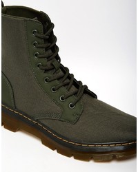 Мужские темно-зеленые ботинки от Dr. Martens