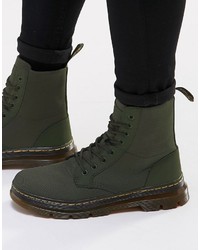 Мужские темно-зеленые ботинки от Dr. Martens