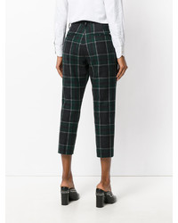 Женские темно-зеленые брюки в шотландскую клетку от Dsquared2