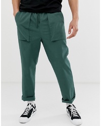Темно-зеленые брюки карго от ASOS DESIGN