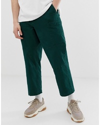 Темно-зеленые брюки карго от ASOS WHITE