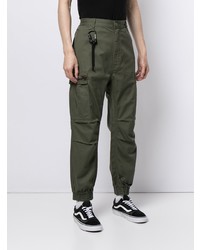 Темно-зеленые брюки карго от Izzue