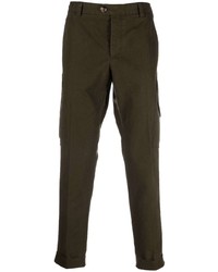 Темно-зеленые брюки карго от PT TORINO
