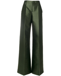 Темно-зеленые брюки-клеш от Antonio Berardi