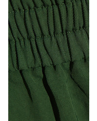 Темно-зеленые брюки-кюлоты от Acne Studios
