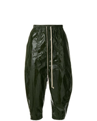 Темно-зеленые брюки-кюлоты от Rick Owens DRKSHDW