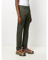 Темно-зеленые брюки чинос от Nudie Jeans
