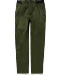 Темно-зеленые брюки чинос от Alexander McQueen
