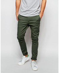 Темно-зеленые брюки чинос от Asos