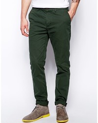 Темно-зеленые брюки чинос от Asos