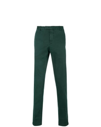 Темно-зеленые брюки чинос от Boglioli