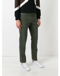 Темно-зеленые брюки чинос от 7 For All Mankind