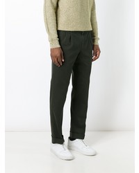 Темно-зеленые брюки чинос от Aspesi