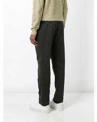 Темно-зеленые брюки чинос от Aspesi