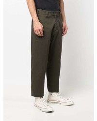 Темно-зеленые брюки чинос от Low Brand