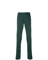Темно-зеленые брюки чинос от Dell'oglio