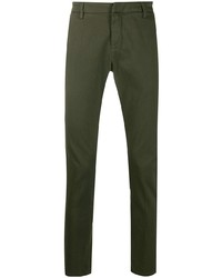 Темно-зеленые брюки чинос от Dondup