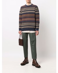 Темно-зеленые брюки чинос от Briglia 1949