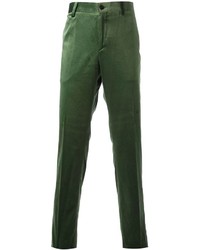 Темно-зеленые брюки чинос от Etro