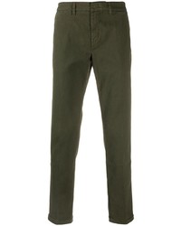 Темно-зеленые брюки чинос от Fay