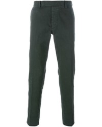 Темно-зеленые брюки чинос от Fendi