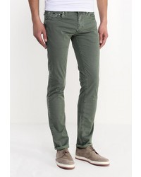 Темно-зеленые брюки чинос от Gas