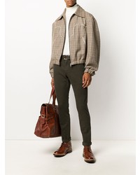 Темно-зеленые брюки чинос от Dondup