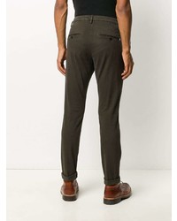 Темно-зеленые брюки чинос от Dondup