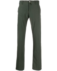 Темно-зеленые брюки чинос от Jacob Cohen