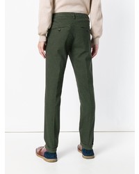 Темно-зеленые брюки чинос от Dondup