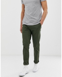 Темно-зеленые брюки чинос от Selected Homme