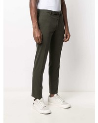 Темно-зеленые брюки чинос от Incotex