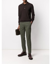 Темно-зеленые брюки чинос от Pt01