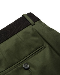 Темно-зеленые брюки чинос от Alexander McQueen