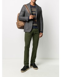 Темно-зеленые брюки чинос от Jacob Cohen