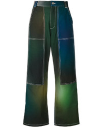 Женские темно-зеленые брюки от Kenzo