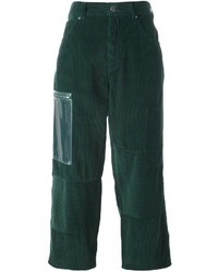 Женские темно-зеленые брюки от MM6 MAISON MARGIELA