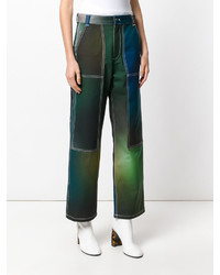 Женские темно-зеленые брюки от Kenzo