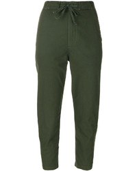 Женские темно-зеленые брюки от Vince