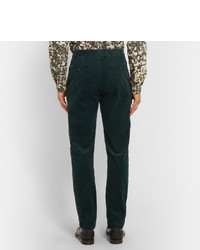Мужские темно-зеленые вельветовые джинсы от Burberry