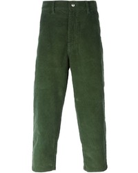 Мужские темно-зеленые вельветовые джинсы от Societe Anonyme