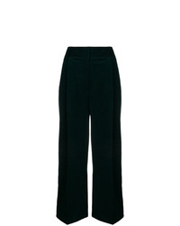 Темно-зеленые вельветовые широкие брюки от Brag-Wette