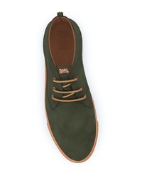 Мужские темно-зеленые высокие кеды от Swear