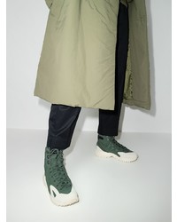 Мужские темно-зеленые высокие кеды от Y-3